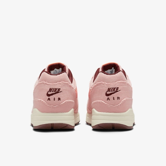 NIB: Nike Air Max 1 PRM 8M(9.5W) Coral Stardust/Oxen Brown/Sail/Bright Coral - Picture 5 of 11
